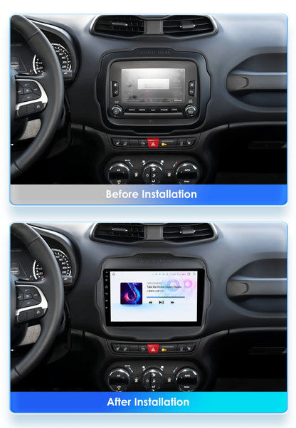 Autoradio 2DIN da 9" con Android 13 per Jeep Renegade 2016-2020