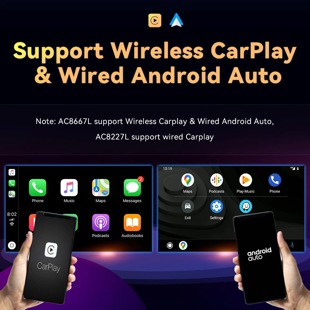 Multimedia Radio 8" 2Din Android 13 for Volvo S60 V70 XC70 XC90 2000-2004