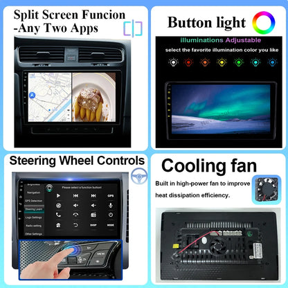 Android 10" Double Din car radio for Citroën C4 2013-2016