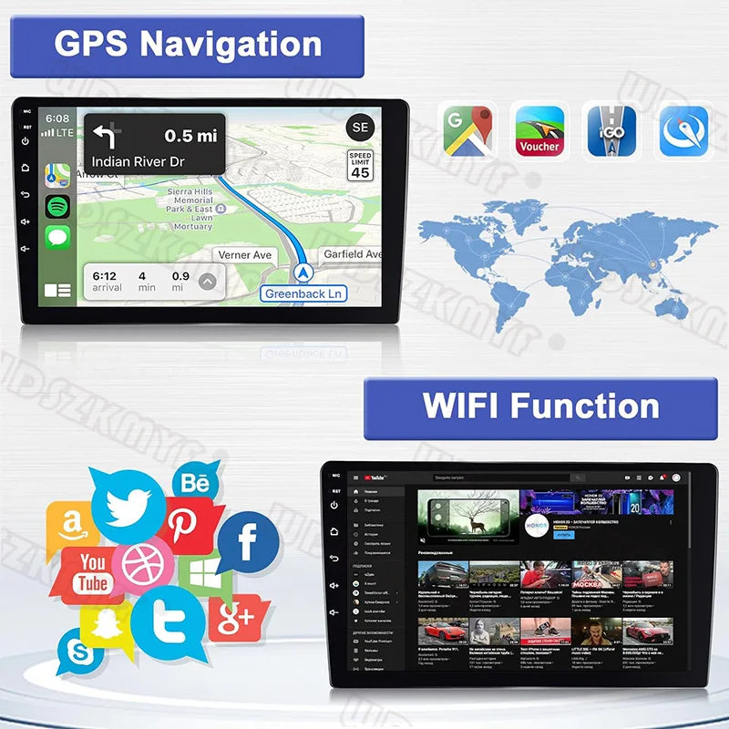 Autoradio Android 2 Din 7/9/10" con GPS AutoRadioCanario