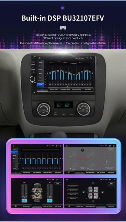 Android Radio 7" 2Din CarPlay GPS Universal 4G