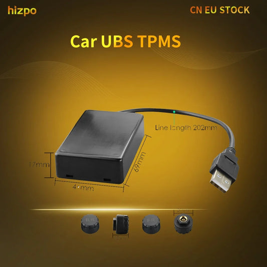 Sistema Hizpo USB TPMS per autoradio Android