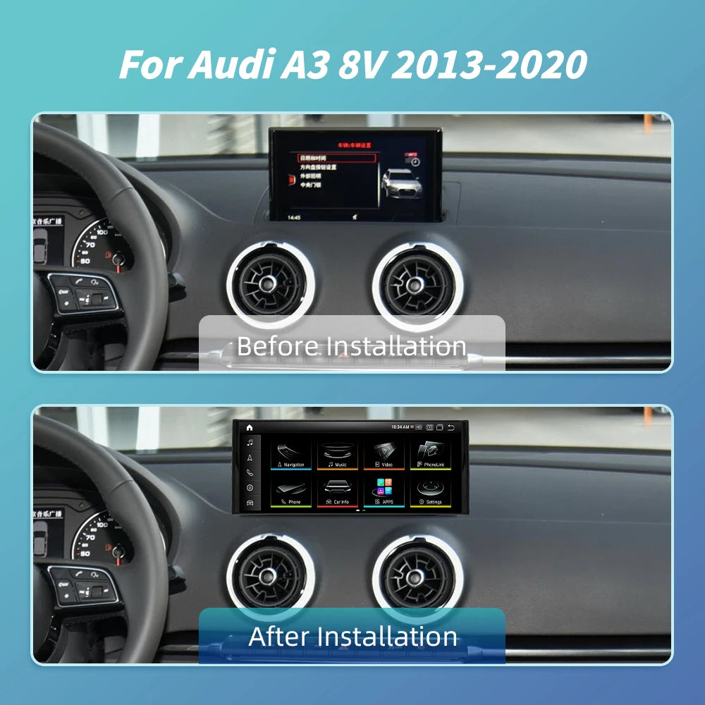 Multimedia Audi A3: 10.25" CarPlay Android 13 AutoRadioCanario