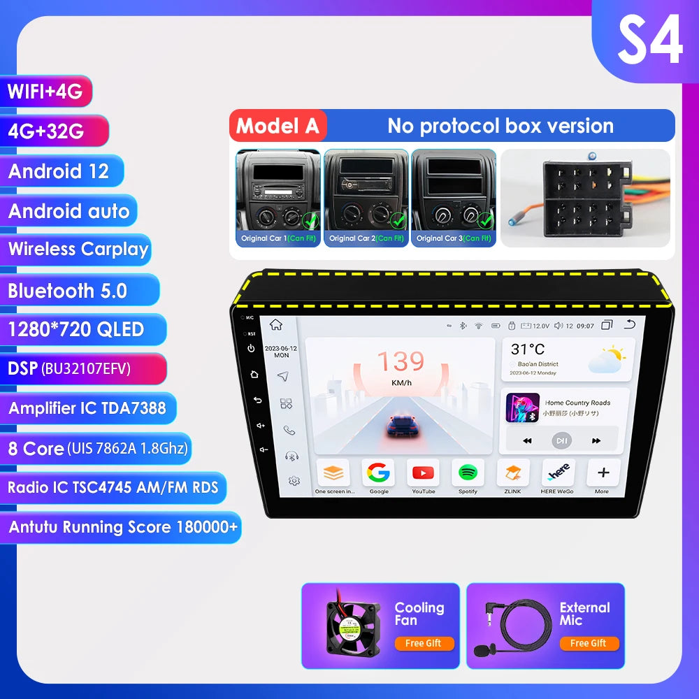 Android 9" CarPlay DSP per Fiat Ducato, Citroen Jumper, Peugeot Boxer