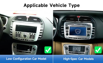Car radio 9" 1DIN Android 14 for Lancia Delta 2009-2019