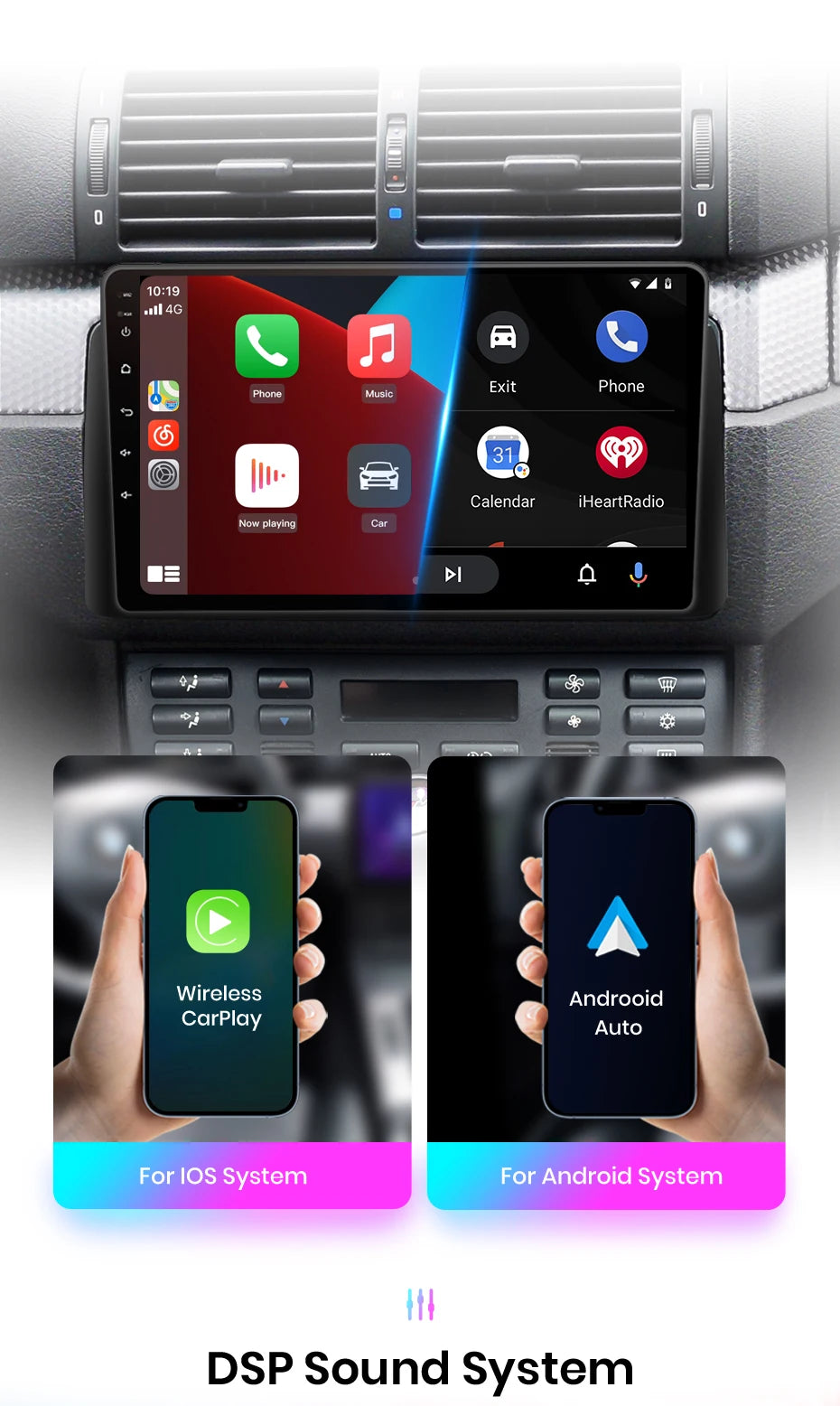 Car radio 9" 2DIN Android 12 for Mazda 6 2007-2012