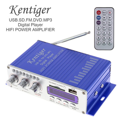 Amplificatore Hi-Fi digitale a 2 canali 12V con display LED