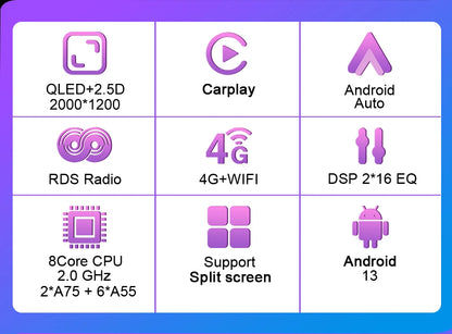 Autoradio stereo Android Auto da 9" per Kia Rio 2017-2022