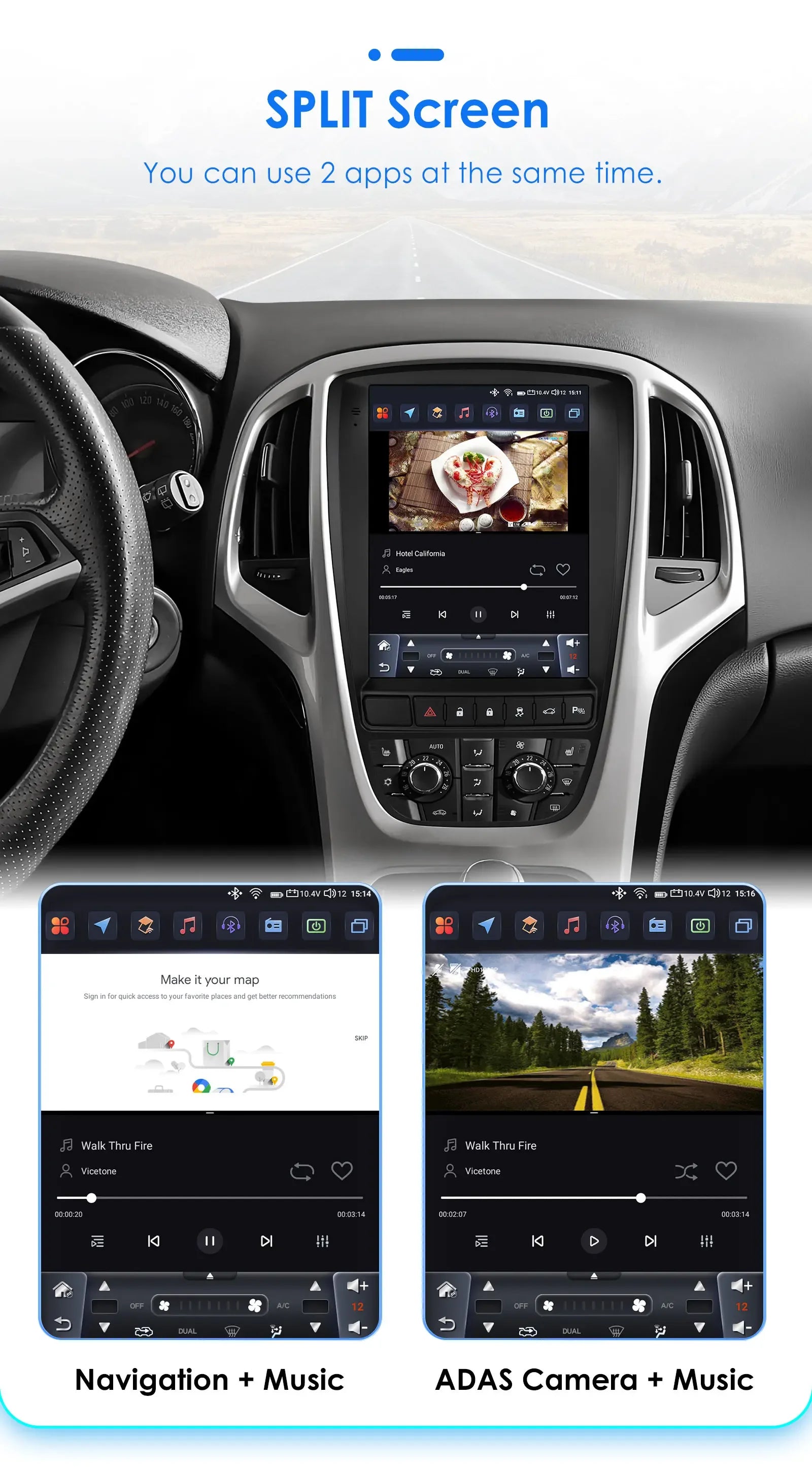 Radio Android 13, 9.7'' Carplay para Opel Astra AutoRadioCanario