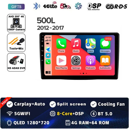 10.1" 2DIN Car Stereo for Fiat 500L/Egea/Doblo 2012-2017