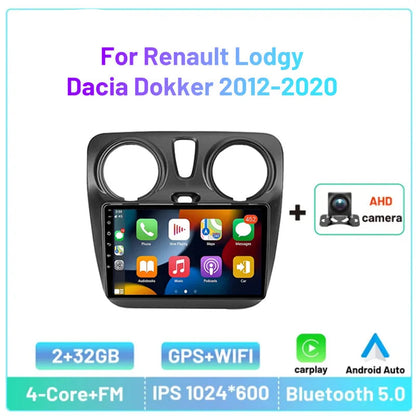 9" 2DIN CarPlay radio for Dacia Lodgy/Dokker 2012-2020