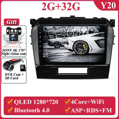Autoradio Android da 9" per Suzuki Vitara 2017-2020, GPS e CarPlay