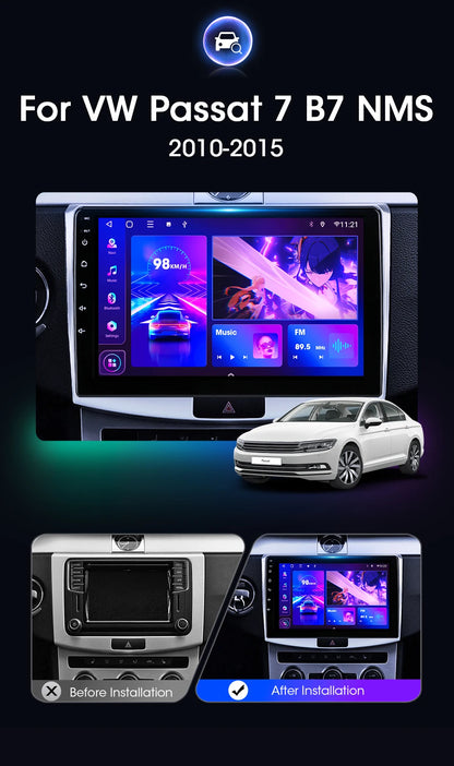 Radio 2Din Android 12 para VW Passat 7 AutoRadioCanario