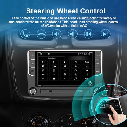Wireless Carplay Android auto For VW Caddy 2005-2020 4-64GB Android 13 Stereo Car Radio GPS WIFI BT