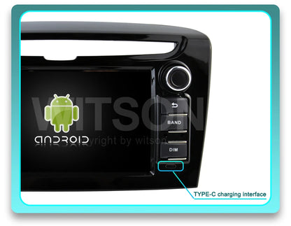 Autoradio Android 13 7" 2 Din para Lancia Ypsilon 2012-2020