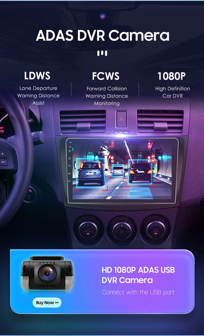 Android 9" Double Din car radio for Mazda 3 2010-2013