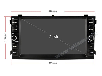 Car radio 7" Android Double Din for Kia Ceed 2007–2009