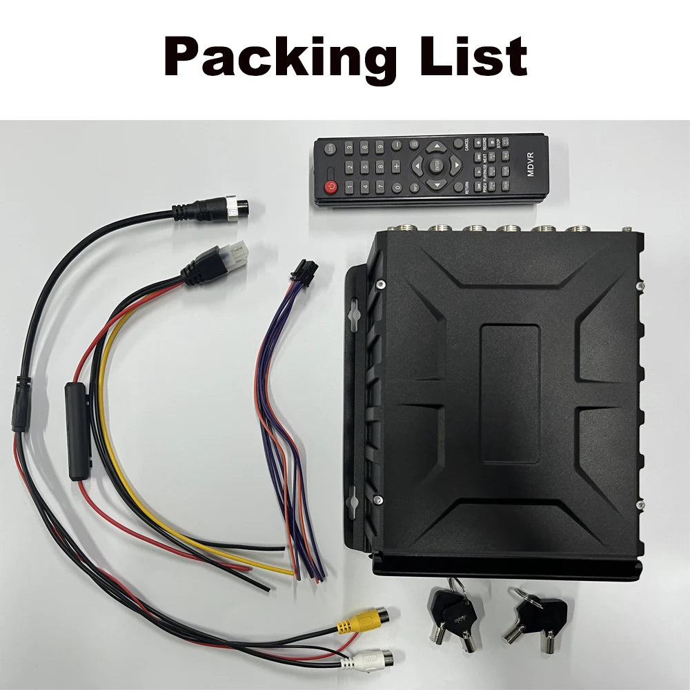 8CH 1080P DVR with 4G GPS WIFI and AHD Inputs for Vehicles