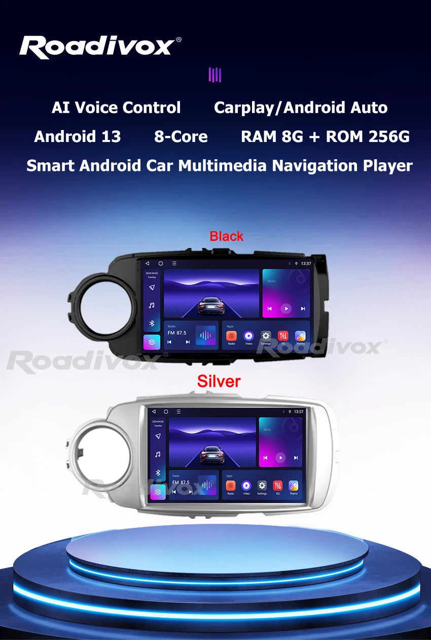 9" Double Din Android car radio for Toyota Yaris 2012-2018