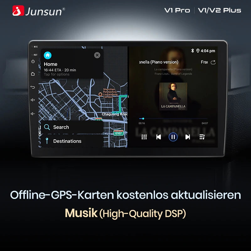 Junsun Double Din 9" Android Radio per VW Polo 2001-2009 con CarPlay e GPS