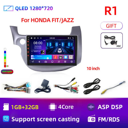 Car radio Honda Fit Jazz 2008-2013 10" Android 12 Double Din
