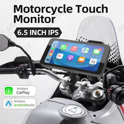 Monitor 6.5" IPX67 CarPlay Moto Android Auto
