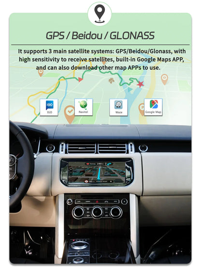 Android 13 10.25" 1 Din car radio for Range Rover Vogue/Sport 2013-2017