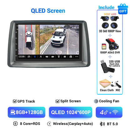 Multimediale Android CarPlay da 7" per Fiat Panda 2003-2012