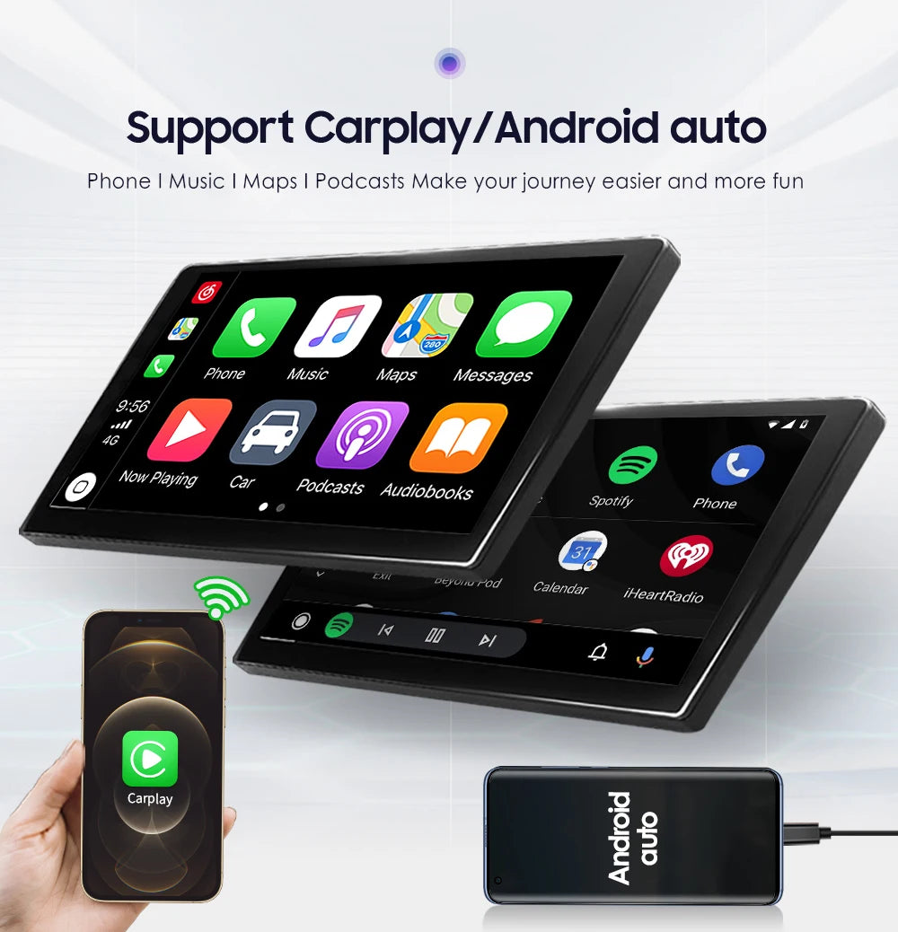 Autoradio 10.1" 1DIN Android Auto con GPS Universal AutoRadioCanario