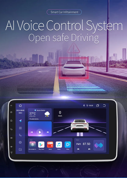 Autoradio 10.1" 1DIN Android Auto con GPS Universal AutoRadioCanario