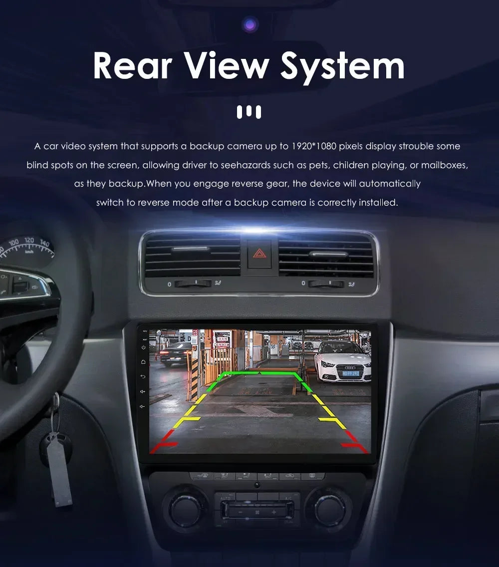 Autoradio 10.1" 2 Din para Skoda Yeti 2009-2014 con CarPlay y Android Auto