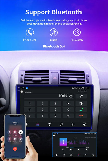 Autoradio Android 14 con CarPlay 9" 2Din per Volvo S60/V60 2011-2020