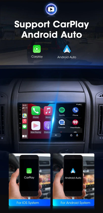 Autoradio 9" 2DIN Android per Fiat Ducato 2006-2022