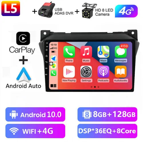 Android 12 9" 2 Din Autoradio per Suzuki Alto 2009-2016