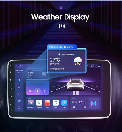Autoradio 10.1" 1DIN Android Auto con GPS Universal AutoRadioCanario