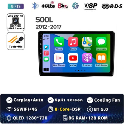 10.1" 2DIN Car Stereo for Fiat 500L/Egea/Doblo 2012-2017