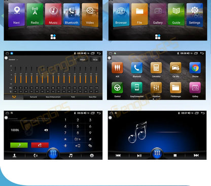 Autoradio Android 13 9.7" 1 DIN para Renault Laguna 3 / Latitude
