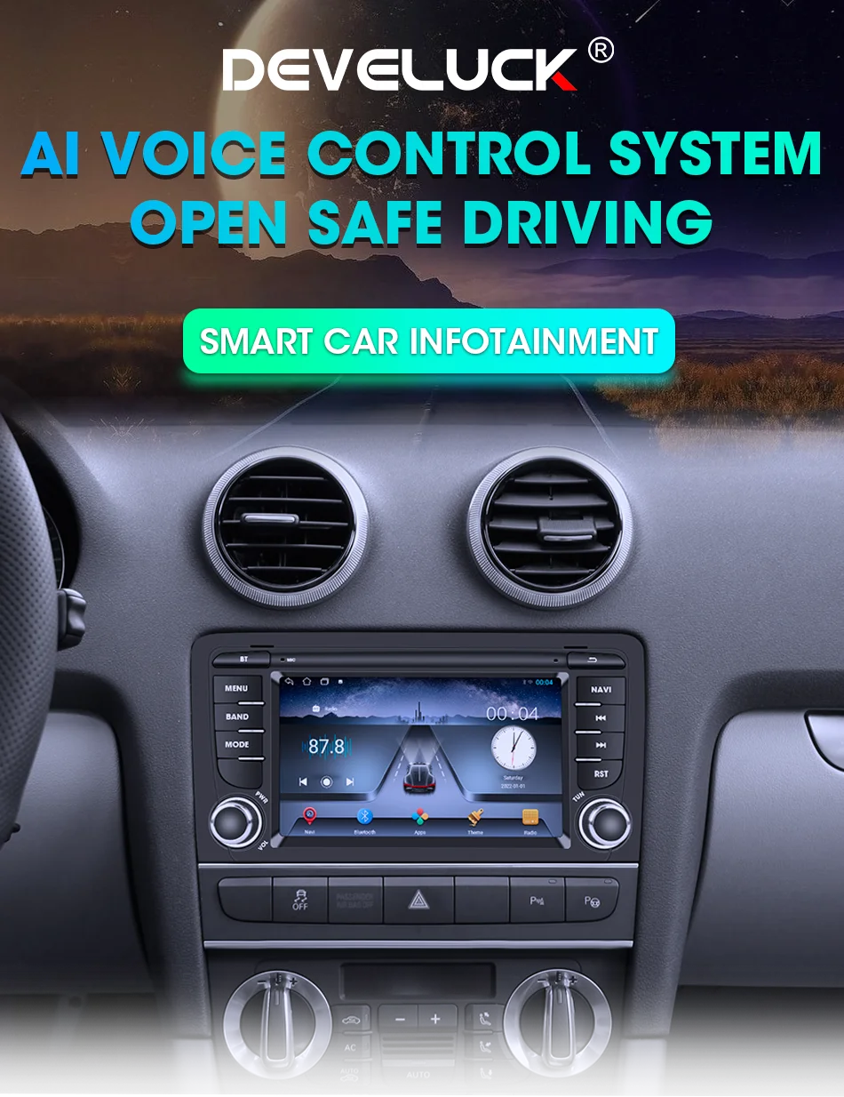 A3 Navigator: Radio 7" Android CarPlay AutoRadioCanario