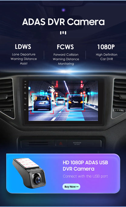 9" 2DIN Android 13 Car Stereo for VW T-Roc T-Cross Polo 2018-2021
