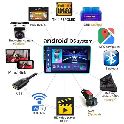 Multimedia Android 10" para Renault Trafic 2001-2010, Navegación y CarPlay