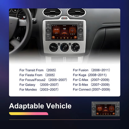 Autoradio 7" Double Din per Ford Kuga 2008-2011 - CarPlay, Android Auto, GPS e riproduzione multimediale