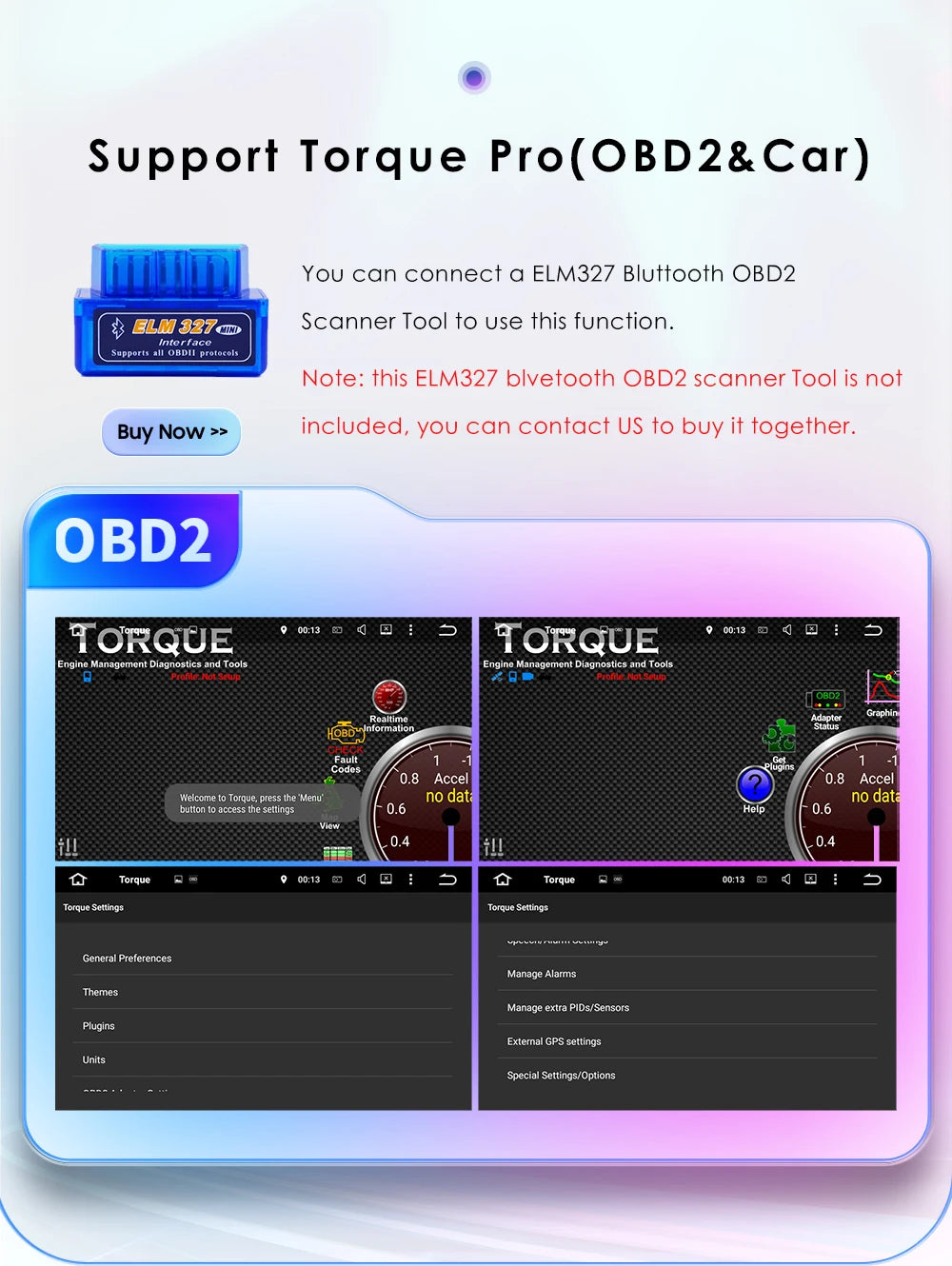 Autoradio 10.1" 1DIN Android Auto con GPS Universal AutoRadioCanario