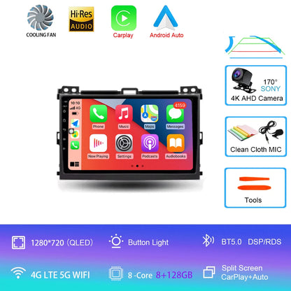 9" 2 DIN Android car radio for Toyota Prado 2002-2009