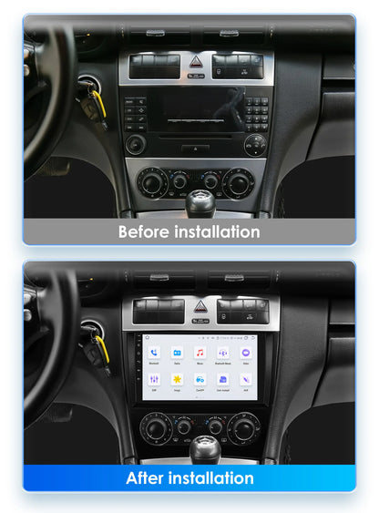 OSSURET 9" Android 12 Autoradio GPS Stereo per Mercedes Benz CLC W203 C180 C200 CLK200 CLK W209 4G 8Core 2din