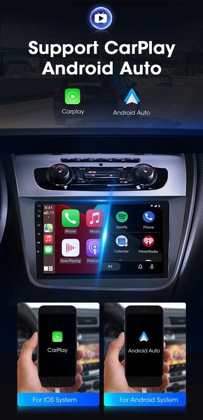 9" 2DIN CarPlay Car Stereo for Seat Altea 2004-2015