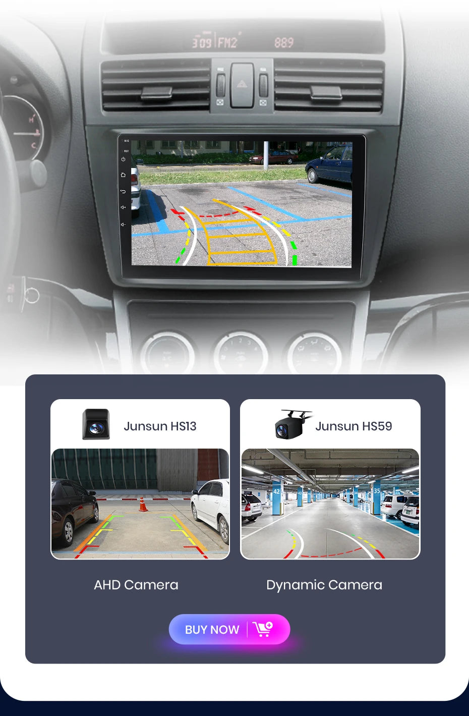 Car radio 9" 2DIN Android 12 for Mazda 6 2007-2012