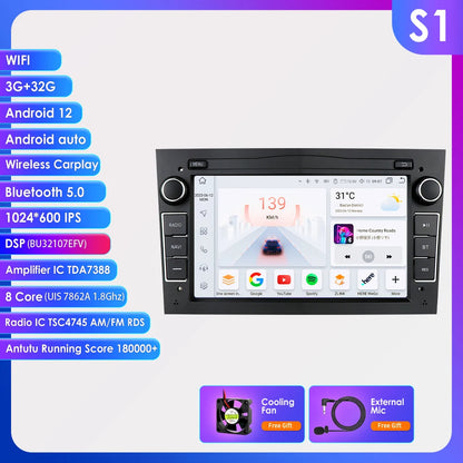 Autoradio da 7" per Opel Astra H/J 2004-2010 Corsa C/D 2004-2013