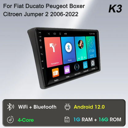 Autoradio 9" 2DIN Android per Fiat Ducato 2006-2022