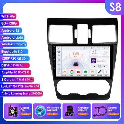 Car radio 9" 2 Din Android Subaru WRX, STI, Forester, Crosstek, Impreza 2015-2018