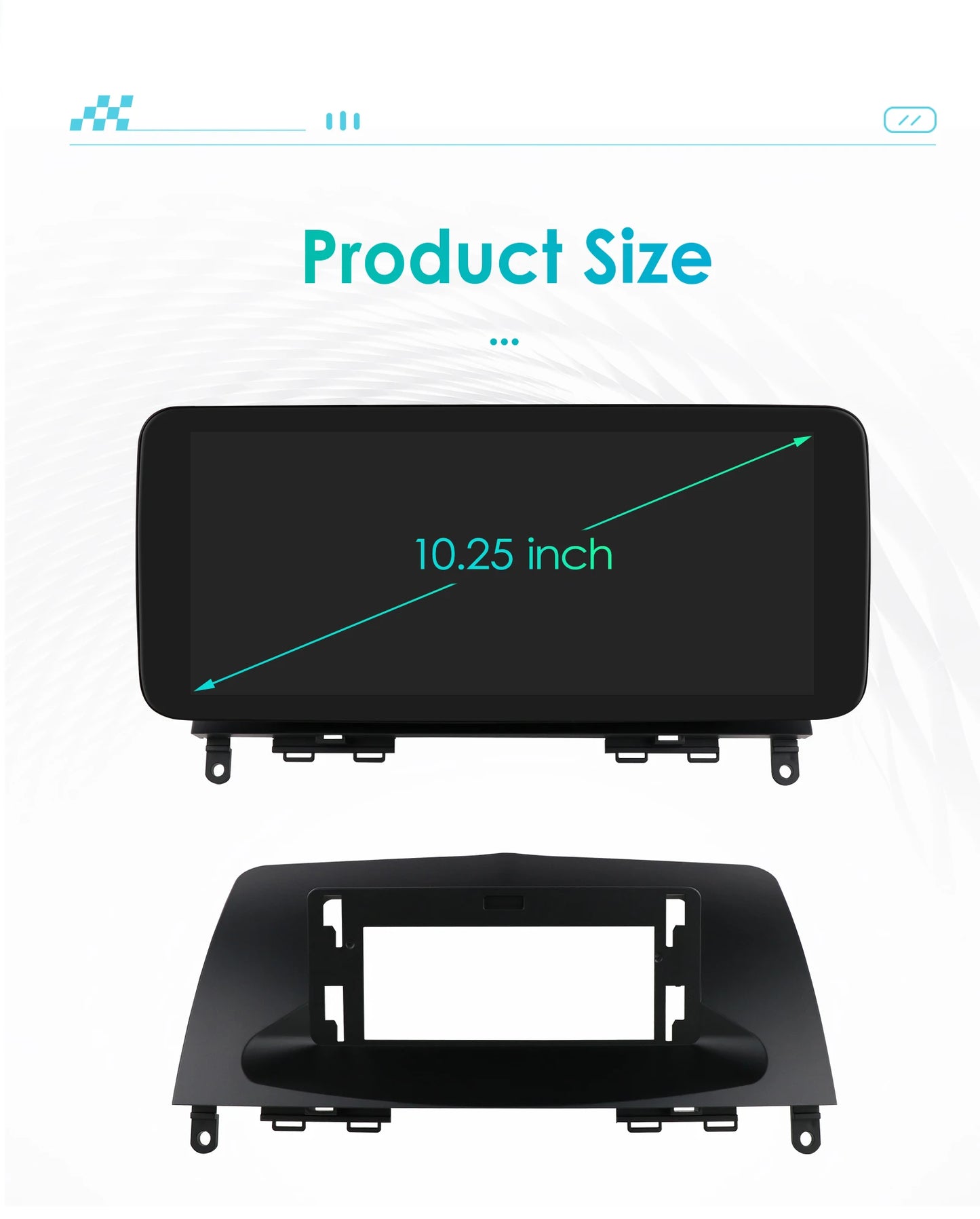 Autoradio 10.25" 2 Din Android CarPlay per Mercedes-Benz Classe C W204 S204 2008-2010